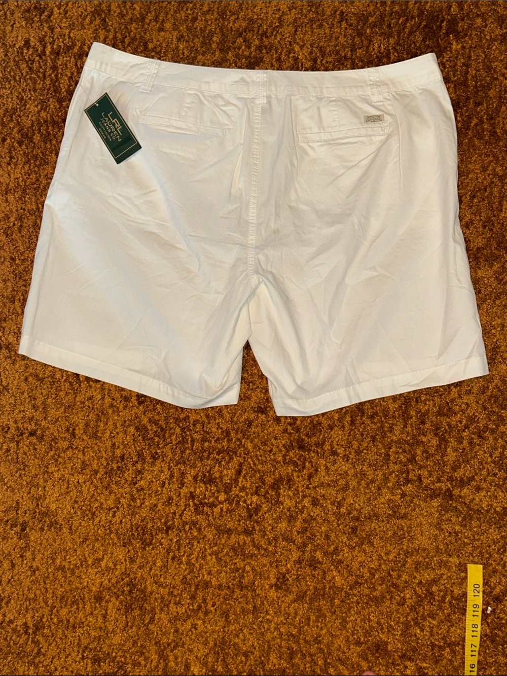 Lauren Ralph Lauren White Cotton Patch-Pocket Bermuda Shorts - Picture 5 of 8